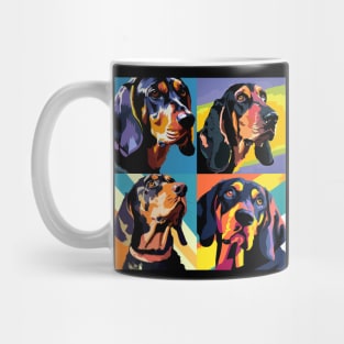 Black and Tan Coonhound Pop Art - Dog Lover Gifts Mug